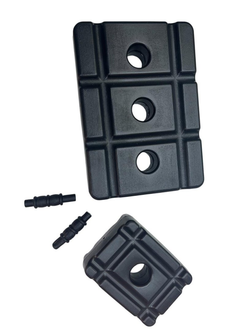 كوسكو بوابات كريكيت بلاستيكية متينة مع قاعدة قابلة للملء وحقيبة حمل - جذوع متينة مع حامل ثابت، محمولة ومناسبة لجميع الأعمار - Image 4